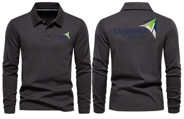 CANBERRA AIRPORT LONG SLEEVE POLO